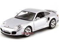 1999 Porsche 911 (966) Turbo Gris Metalizado 1:18 Bburago 12030