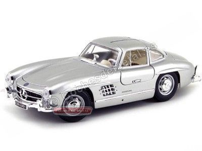 Cochesdemetal.es 1954 Mercedes-Benz 300 SL (W198) "Alas de Gaviota" Gris 1:18 Bburago 12047