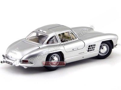 Cochesdemetal.es 1954 Mercedes-Benz 300 SL (W198) "Alas de Gaviota" Gris 1:18 Bburago 12047 2