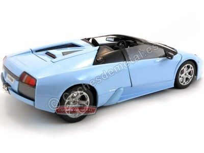 Cochesdemetal.es 2004 Lamborghini Murcielago Roadster Azul 1:18 Bburago 12070 2