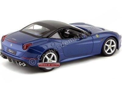 Cochesdemetal.es 2014 Ferrari California T Closed Top Azul 1:18 Bburago 16003 2