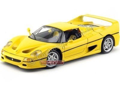 Cochesdemetal.es 1995 Ferrari F50 Coupe Amarillo 1:18 Bburago 16004