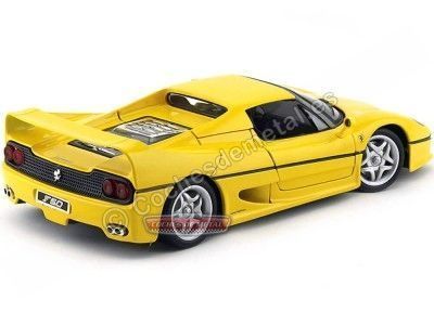 Cochesdemetal.es 1995 Ferrari F50 Coupe Amarillo 1:18 Bburago 16004 2