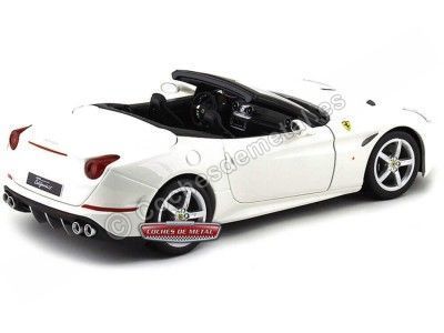 Cochesdemetal.es 2014 Ferrari California T Open Top Blanco 1:18 Bburago 16007 2