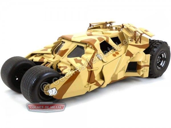 Cochesdememetal.es 2012 The Dark Knight Trilogy Batmobile "Camouflage Tuler" 1:18 Hot Wheels BCJ76