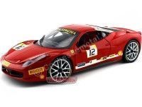 2012 Ferrari 458 Challenge Rosso Corsa 1:18 Hot Wheels BCT89