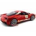 Cochesdemetal.es 2012 Ferrari 458 Challenge Rosso Corsa 1:18 Hot Wheels BCT89