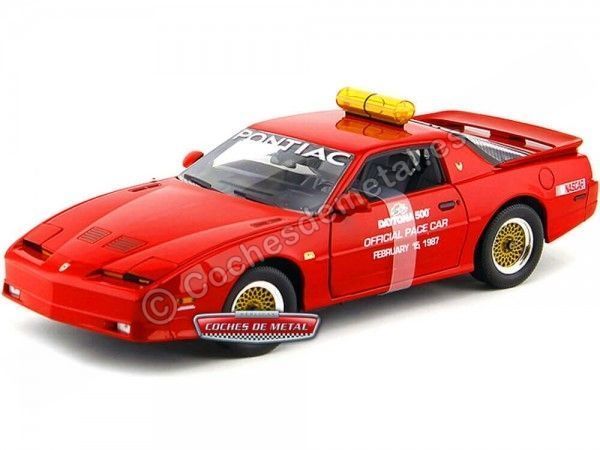 Cochesdemetal.es 1987 Pontiac Trans AM GTA Pace Car Daytona 500 Rojo 1:18 Greenlight 12858