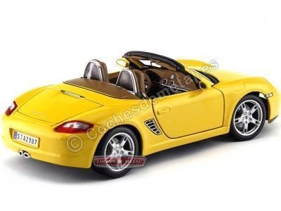 Cochesdemetal.es 2005 Porsche Boxter S Amarillo 1:18 Maisto 31123 2