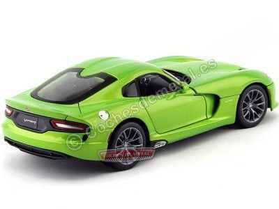 Cochesdemetal.es 2013 Dodge Viper SRT GTS Verde Metalizado 1:18 Maisto 31128 2