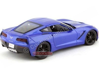 Cochesdemetal.es 2014 Chevrolet Corvette Stingray Z51 Azul 1:18 MAISTO 31677 2