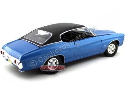 Cochesdemetal.es 1971 Chevrolet Chevelle Coupé SS 454 Blue-Black 1:18 Maisto 31890 2