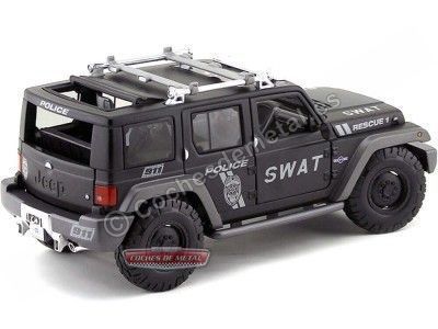 Cochesdemetal.es 2004 Jeep Rescue Concept Police "SWAT" Negro 1:18 Maisto 36211 2