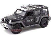 2004 Jeep Rescue Concept Police "SWAT" Negro 1:18 Maisto 36211