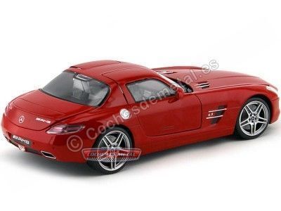 Cochesdemetal.es 2010 Mercedes-Benz SLS AMG Gullwing Rojo 1:18 Mondo Motors 50106 2