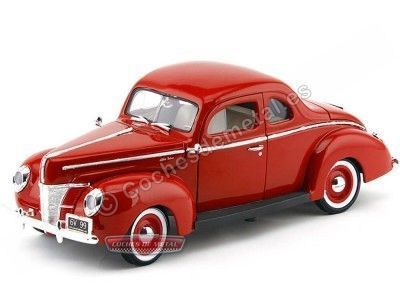 Cochesdemetal.es 1940 Ford Deluxe Rojo 1:18 Motor Max 73108