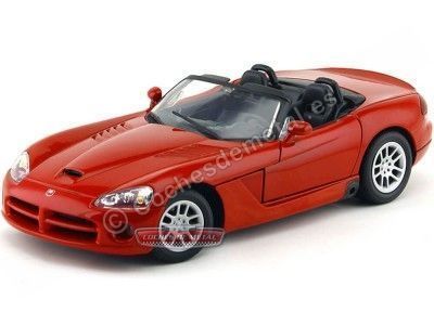 Cochesdememetal.es 2003 Dodge Viper SRT-10 Convertible Rojo 1:18 MOTOR MAX 73137