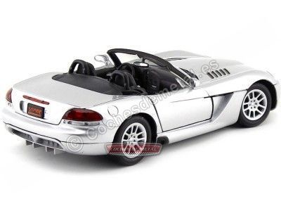 Cochesdememetal.es 2003 Dodge Viper SRT-10 Cabriolet Gris 1:18 MOTOR MAX 73137 2