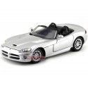 Cochesdememetal.es 2003 Dodge Viper SRT-10 Cabriolet Gris 1:18 MOTOR MAX 73137