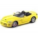 Cochesdemetal.es 2003 Dodge Viper SRT-10 Convertible Amarillo 1:18 Motor Max 73137