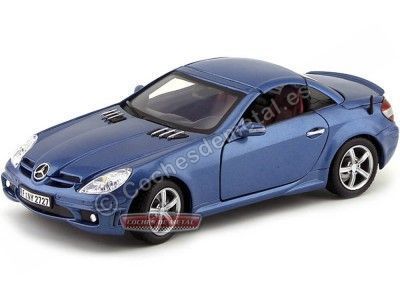 Cochesdemetal.es 2004 Mercedes-Benz SLK 55 AMG Convertible Azul Oscuro 1:18 Motor Max 73162