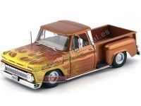 1965 Chevrolet C-10 Stepside Pickup Lowrider Metallic Orange 1:18 Sun Star 1392