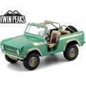 Cochesdemetal.es 1976 Ford Bronco "Twin Peaks" Green 1:18 Greenlight 19034