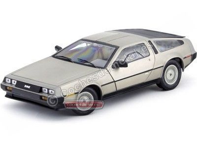 Cochesdemetal.es 1981 DeLorean LK Coupe Acero Inoxidable 1:18 Sun Star 2701