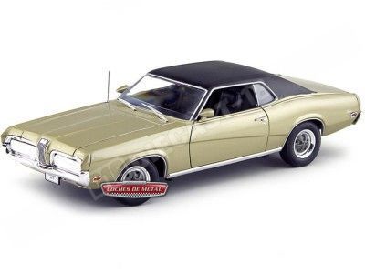 1970 Mercury Cougar XR7 Dorado-Negro 1:18 Welly 12521 Cochesdemetal.es