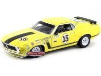 1970 Ford Mustang Boss 302 Racing Amarillo 1:18 Welly 12527