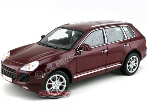 Cochesdemetal.es 2004 Porsche Cayenne Turbo Granate 1:18 Welly 12529