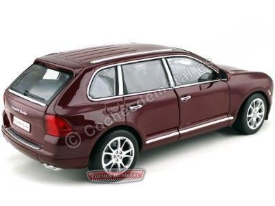 Cochesdemetal.es 2004 Porsche Cayenne Turbo Granate 1:18 Welly 12529 2