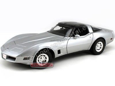 Cochesdemetal.es 1982 Chevrolet Corvette Coupe Gris 1:18 Welly 12546