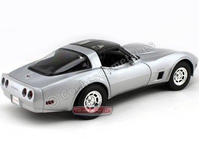 Cochesdemetal.es 1982 Chevrolet Corvette Coupe Gris 1:18 Welly 12546 2