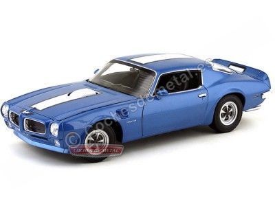 Cochesdemetal.es 1972 Pontiac Firebird Trans AM Azul-Blanco 1:18 Welly 12566