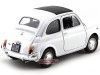 Cochesdemetal.es 1957 Fiat Nuova 500 Blanco 1:18 Welly 18009