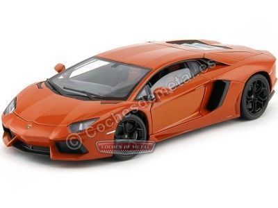 Carsdemetal.es 2011 Lamborghini Aventador LP700-4 Orange 1:18 Welly 18041