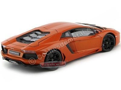 Carsdemetal.es 2011 Lamborghini Aventador LP700-4 Orange 1:18 Welly 18041 2