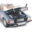 Carsdemetal.es 1977 Mercedes-Benz 350 SL W107 Hard Top Coupe Blue Grel 1:18 Sun Star 4666