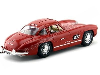 Cochesdemetal.es 1954 Mercedes-Benz 300 SL (W198) "Alas de Gaviota" Rojo 1:18 Bburago 12047 2