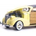 Cochesdemetal.es 1939 Chevrolet Woody Station Wagon Cream/Wood 1:18 Sun Star 6170