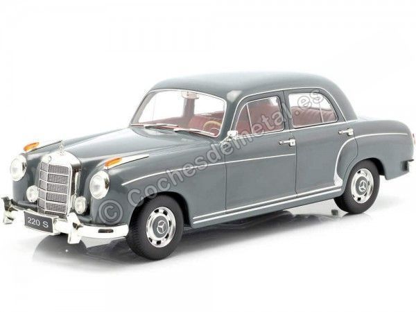Cochesdemetal.es 1956 Mercedes-Benz 220 S Limousine (W180 II) Gris 1:18 KK-Scale 180323