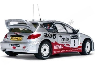 2002 Peugeot 206 WRC Rally Gran Bretaña 1:18 Sun Star 3854 Cochesdemetal.es 2