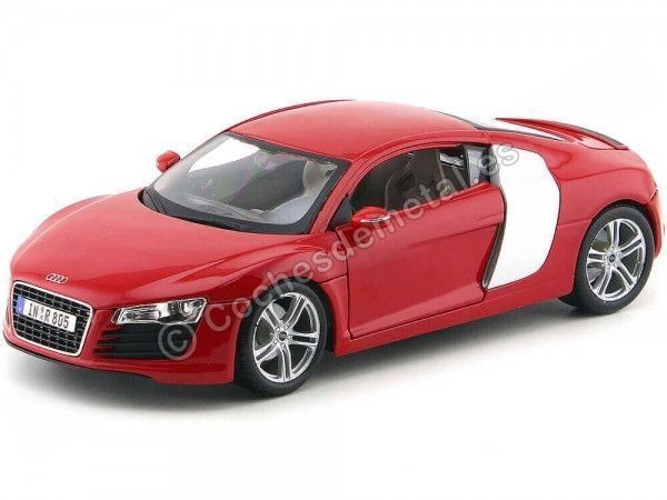 Cochesdemetal.es 2008 Audi R8 Rojo Metalades 1:18 Food Premiere 36143