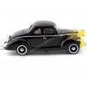 Cochesdemetal.es 1940 Ford Deluxe Negro Con Llamas 1:18 Motor Max 73108