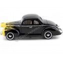 Cochesdemetal.es 1940 Ford Deluxe Negro Con Llamas 1:18 Motor Max 73108
