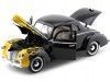 Cochesdemetal.es 1940 Ford Deluxe Negro Con Llamas 1:18 Motor Max 73108