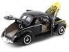 Cochesdemetal.es 1940 Ford Deluxe Negro Con Llamas 1:18 Motor Max 73108