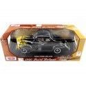 Cochesdemetal.es 1940 Ford Deluxe Negro Con Llamas 1:18 Motor Max 73108