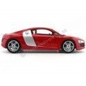 Cochesdemetal.es 2008 Audi R8 Rojo Metalades 1:18 Food Premiere 36143